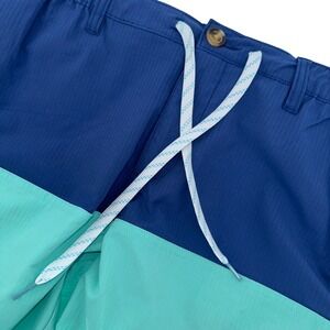 Chubbies Men's Swim Trunks Shorts Colorblock Blue Aqua XL 6 Inch Inseam